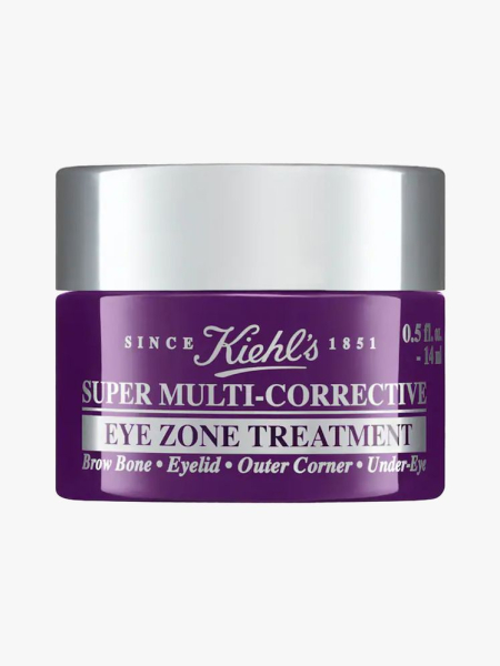 Kiehl's Since 1851 Super Multi-Corrective Eye Zone Treatment in branded tub component on a light gray background